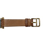 HERMES 愛馬仕 H WATCH PM 金棕錶帶 石英錶
