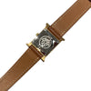 HERMES 愛馬仕 H WATCH PM 金棕錶帶 石英錶