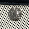 HERMES 愛馬仕 C刻 GARDEN PARTY 30 手提包 NEGONDA牛皮 帆布 黑白 銀釦