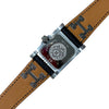 HERMES 愛馬仕 MEDOR ME3.210 黑色表帶 銀色 不銹鋼 石英