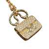 HERMES 愛馬仕 AMULETTES CONSTANCE PENDANT NECKLACE 康康滿鑽項鍊 18K 米金色