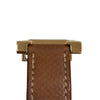 HERMES 愛馬仕 HH1.201 HEURE H 經典H造型 石英女錶 金色 棕色錶帶