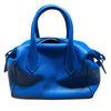 BALENCIAGA 巴黎世家 INFANTA MINI BOSTON BAG 藍色 皮革 銀釦