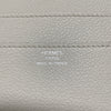 HERMES 愛馬仕 RMS B刻印 皮革 護照夾 灰白色