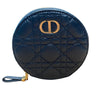 CHRISTIAN DIOR 迪奧 CARO ROUND POUCH WITH CHAIN 黑色 小牛皮 金釦