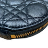 CHRISTIAN DIOR 迪奧 CARO ROUND POUCH WITH CHAIN 黑色 小牛皮 金釦