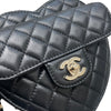 CHANEL 香奈兒 CC IN LOVE HEART 愛心鍊條包 羊皮 黑色 金釦