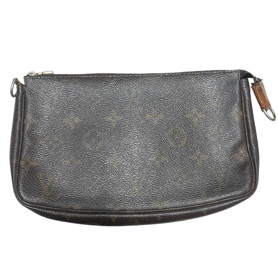 LOUIS VUITTON 路易威登 M51980  POCHETTE ACCESSOIRES 麻將包 PVC帆布 棕色 金釦