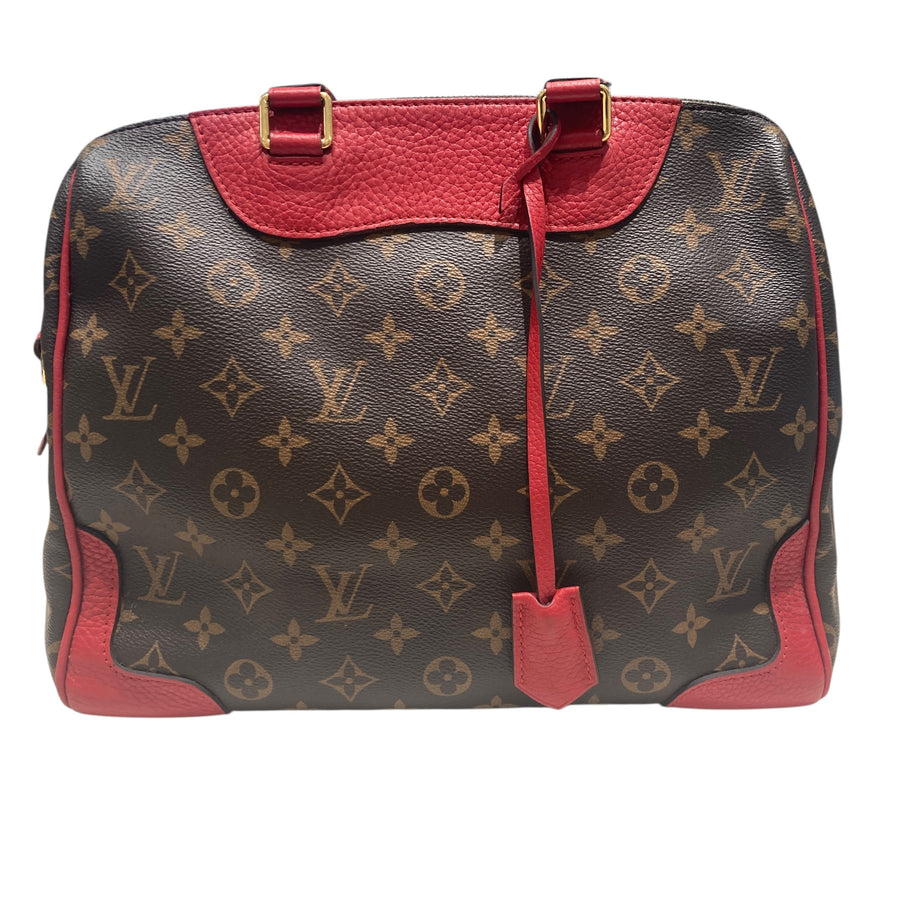 LOUIS VUITTON 路易威登 RETIRO PM 紅色 帆布 金釦