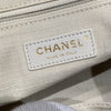 CHANEL 香奈兒 Deauville Tote 沙灘包 帆布 托特包 莫蘭迪色 銀釦