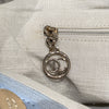 CHANEL 香奈兒 Deauville Tote 沙灘包 帆布 托特包 莫蘭迪色 銀釦
