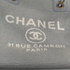 CHANEL 香奈兒 Deauville Tote 沙灘包 帆布 托特包 莫蘭迪色 銀釦