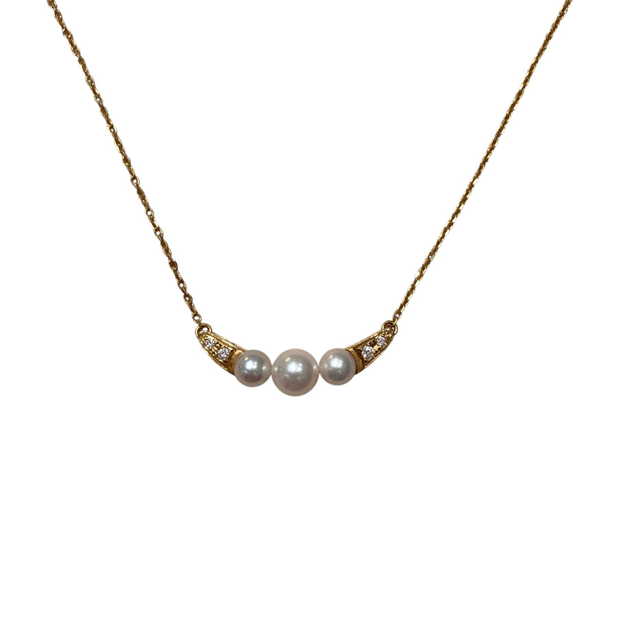 MIKIMOTO 御木本 珍珠 碎鑽 項鍊