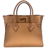 LOUIS VUITTON 路易威登 ON MY SIDE GM 奶茶色 皮革 金釦