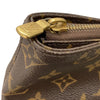 LOUIS VUITTON 路易威登 M51151 CABAS MEZZO 拉鍊托特包 PVC帆布 老花 棕色 金釦