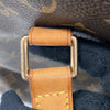 LOUIS VUITTON 路易威登 M51151 CABAS MEZZO 拉鍊托特包 PVC帆布 老花 棕色 金釦
