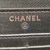 CHANEL 香奈兒 Boy Chanel 滿鑽/鉚釘裝飾拉鍊長夾 A80288  黑色 銀釦