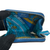 HERMES 愛馬仕 SILK IN 絲巾零錢包 EPSOM 普皮 藍色 銀釦