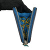 HERMES 愛馬仕 SILK IN 絲巾零錢包 EPSOM 普皮 藍色 銀釦