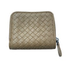 BOTTEGA VENETA 寶緹嘉 INTRECCIATO ZIP AROUND WALLET / COIN PURSE 黃棕色 皮革