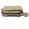 BOTTEGA VENETA 寶緹嘉 INTRECCIATO ZIP AROUND WALLET / COIN PURSE 黃棕色 皮革
