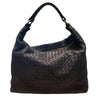 BOTTEGA VENETA 寶緹嘉 HOBE BAG 深灰色 編織皮革 金釦