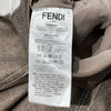 FENDI 芬迪 2018 秋冬系列 VIRGIN WOOL SHIRTDRESS 雙色拼真絲翻領羊毛百褶連衣裙