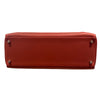 HERMÈS 愛馬仕 KELLY 35 GHILLIES RETOURNE 紅色 牛皮 銀扣