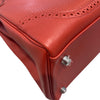 HERMÈS 愛馬仕 KELLY 35 GHILLIES RETOURNE 紅色 牛皮 銀扣