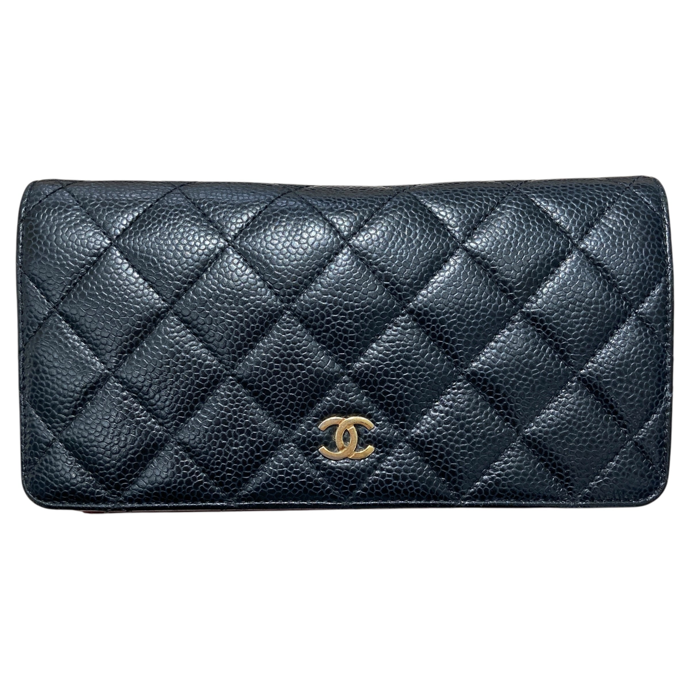 CHANEL 香奈兒 長夾 荔枝紋牛皮