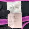 MIUMIU 2014年 秋冬系列 拼接剪裁傘擺連身裙 深紫羅蘭色 SIZE:36