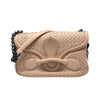 BOTTEGA VENETA 寶緹嘉 RIALTO BAG 編織肩背包 皮革 粉色 黑釦