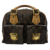 LOUIS VUITTON 路易威登 M40026 MANHATTAN PM 曼哈頓手提包 PVC帆布 老花 棕色 金釦