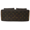 LOUIS VUITTON 路易威登 M40026 MANHATTAN PM 曼哈頓手提包 PVC帆布 老花 棕色 金釦