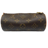 LOUIS VUITTON PAPILLON BAG 深棕色 帆布 金釦