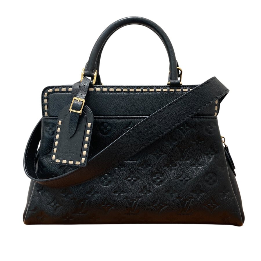 LOUIS VUITTON 路易威登 M41491 BLACK VOSGES MM 手提肩背包 皮革 黑色 金釦