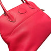 HERMES 愛馬仕 BOLIDE 27 保齡球包  SWIFT LEATHER 玫瑰粉 銀釦