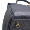 HERMES 愛馬仕 KELLY 28 內縫 手提包 皮革 深藍色 金釦