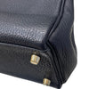 HERMES 愛馬仕 KELLY 28 內縫 手提包 皮革 深藍色 金釦