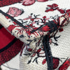 DIOR 迪奧 托特包 BOOK TOTE 36 白紅緹花帆布