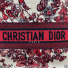 DIOR 迪奧 托特包 BOOK TOTE 36 白紅緹花帆布