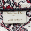 DIOR 迪奧 托特包 BOOK TOTE 36 白紅緹花帆布