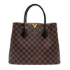 LOUIS VUITTON 路易威登 N41435 DAMIER EBENE KENSINGTON 2WAY 托特肩背包 PVC帆布 棕色 金釦