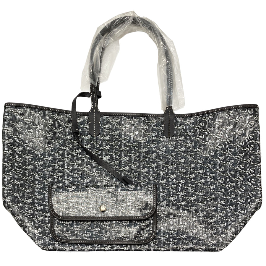 GOYARD 戈雅 SAINT LOUIS PM PVC帆布 托特包 灰色老花