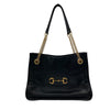 GUCCI 古馳 621144 1955 Horsebit 油蠟皮 肩背包 黑色