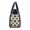 LOUIS VUITTON 路易威登 M22195 ON MY SIDE PM 帆布側背包 帆布/皮革 米色/深藍色 金釦