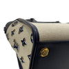 LOUIS VUITTON 路易威登 M22195 ON MY SIDE PM 帆布側背包 帆布/皮革 米色/深藍色 金釦