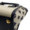 LOUIS VUITTON 路易威登 M22195 ON MY SIDE PM 帆布側背包 帆布/皮革 米色/深藍色 金釦