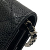 CHANEL 香奈兒 A33814 Chanel WOC 19 荔枝牛皮 斜背包 黑色 銀釦