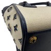 LOUIS VUITTON 路易威登 M22195 ON MY SIDE PM 帆布側背包 帆布/皮革 米色/深藍色 金釦